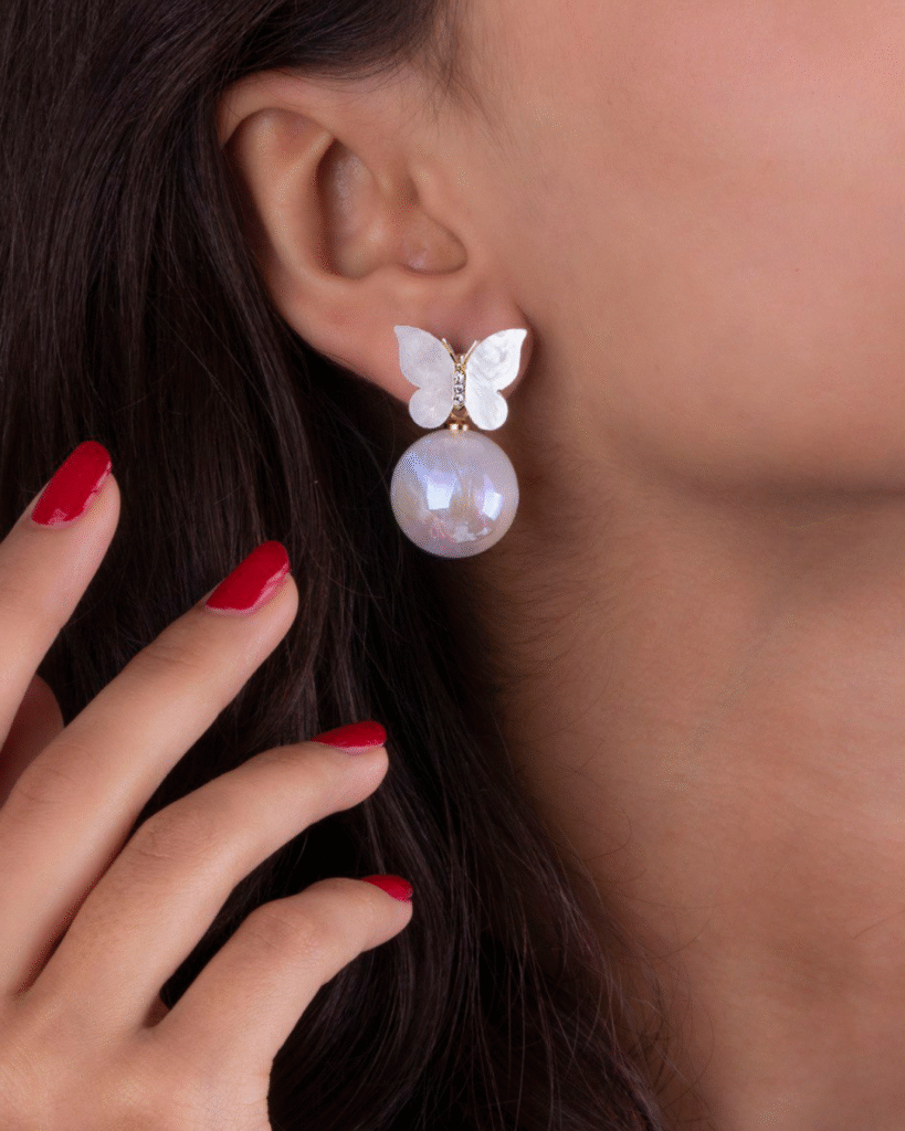 گوشواره مرواریدی فشن 2206572 | فروشگاه گنج جواهر